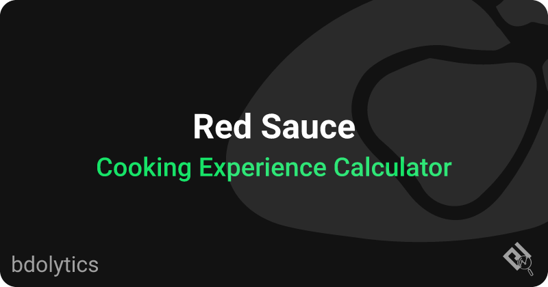 Cooking Experience Calculator